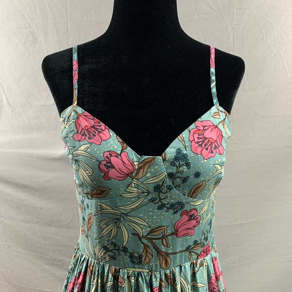 Boho Floral Print Cami Dress - Picture 12 of 14